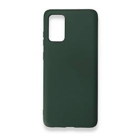 Newface Samsung Galaxy S20 Plus Nano İçi Kadife Silikon Koyu Yeşil Cep Telefonu Kılıfı