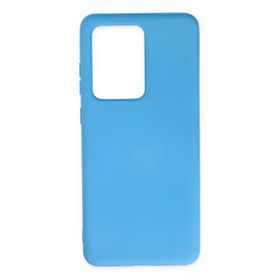 Newface Samsung Galaxy S20 Ultra Nano İçi Kadife Silikon - Mavi Kılıf