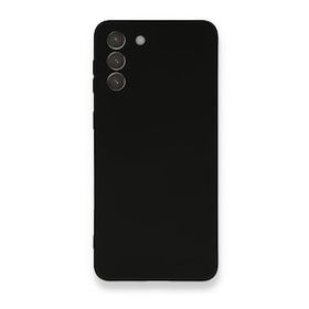 Newface Samsung Galaxy S21 Plus Nano İçi Kadife Silikon Siyah Cep Telefonu Kılıfı