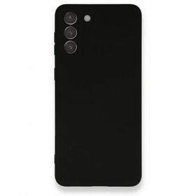Newface Samsung Galaxy S21 Plus Nano İçi Kadife Silikon Siyah Cep Telefonu Kılıfı