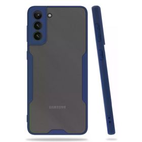 Newface Samsung Galaxy S21 Plus Platin Silikon Lacivert Cep Telefonu Kılıfı