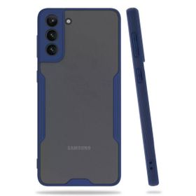 Newface Samsung Galaxy S21 Plus Platin Silikon Lacivert Cep Telefonu Kılıfı