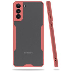 Newface Samsung Galaxy S21 Plus Platin Silikon Pembe Cep Telefonu Kılıfı