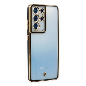 Newface Samsung Galaxy S21 Ultra Liva Lens Silikon - Siyah Kılıf