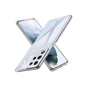 Newface Samsung Galaxy S21 Ultra Lüx Şeffaf Silikon Kılıf