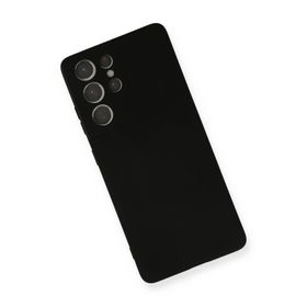 Newface Samsung Galaxy S21 Ultra Nano İçi Kadife Silikon - Siyah Kılıf