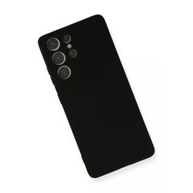 Newface Samsung Galaxy S21 Ultra Nano İçi Kadife Silikon - Siyah Kılıf