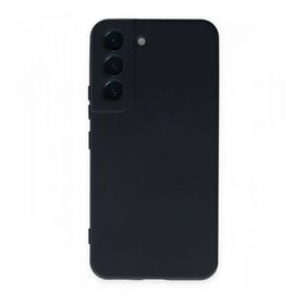 Newface Samsung Galaxy S22 Nano İçi Kadife Silikon Lacivert Cep Telefonu Kılıfı