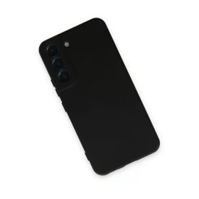 Newface Samsung Galaxy S22 Nano içi Kadife Silikon - Siyah Kılıf