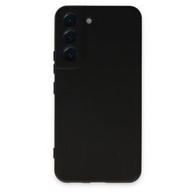 Newface Samsung Galaxy S22 Nano içi Kadife Silikon - Siyah Kılıf