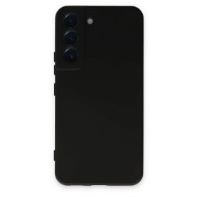 Newface Samsung Galaxy S22 Nano içi Kadife Silikon - Siyah Kılıf