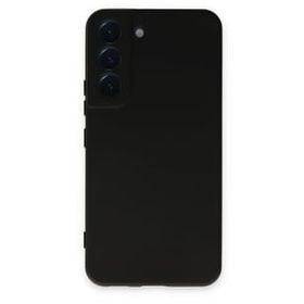 Newface Samsung Galaxy S22 Nano içi Kadife Silikon - Siyah Kılıf