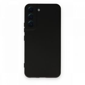 Newface Samsung Galaxy S22 Nano içi Kadife Silikon - Siyah Kılıf