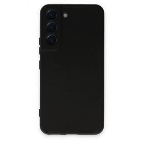 Newface Samsung Galaxy S22 Nano içi Kadife Silikon - Siyah Kılıf