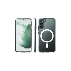 Newface Samsung Galaxy S22 Plus Magneticsafe Şeffaf Silikon - Şeffaf Kılıf