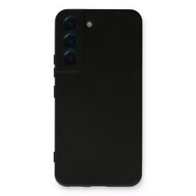 Newface Samsung Galaxy S22 Plus Nano İçi Kadife Silikon - Siyah Kılıf