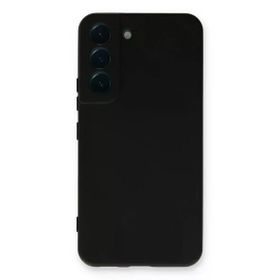 Newface Samsung Galaxy S22 Plus Nano İçi Kadife Silikon - Siyah Kılıf