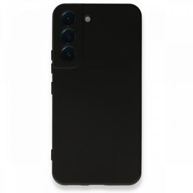 Newface Samsung Galaxy S22 Plus Nano İçi Kadife Silikon - Siyah Kılıf