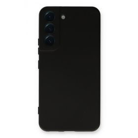 Newface Samsung Galaxy S22 Plus Nano İçi Kadife Silikon - Siyah Kılıf