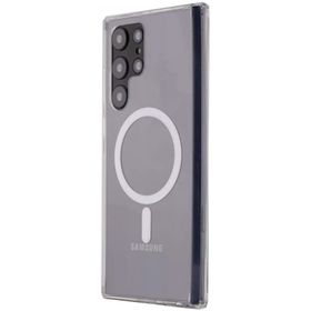 Newface Samsung Galaxy S22 Ultra Magneticsafe Şeffaf Silikon - Şeffaf Kılıf