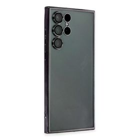 Newface Samsung Galaxy S22 Ultra Razer Lensli Silikon Siyah Cep Telefonu Kılıfı