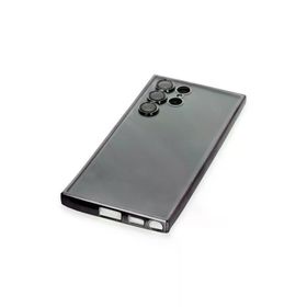 Newface Samsung Galaxy S22 Ultra Razer Lensli Silikon Siyah Cep Telefonu Kılıfı