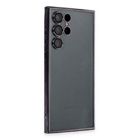 Newface Samsung Galaxy S22 Ultra Razer Lensli Silikon Siyah Cep Telefonu Kılıfı