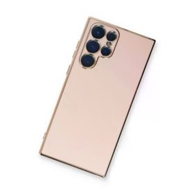 Newface Samsung Galaxy S22 Ultra Volet Silikon - Pembe Kılıf