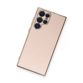 Newface Samsung Galaxy S22 Ultra Volet Silikon - Pembe Kılıf