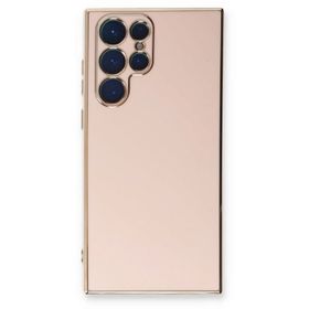 Newface Samsung Galaxy S22 Ultra Volet Silikon - Pembe Kılıf