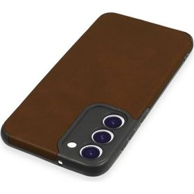 Newface Samsung Galaxy S23 Plus Loop Deri Silikon - Kahverengi Kılıf
