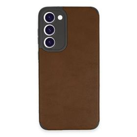 Newface Samsung Galaxy S23 Plus Loop Deri Silikon - Kahverengi Kılıf