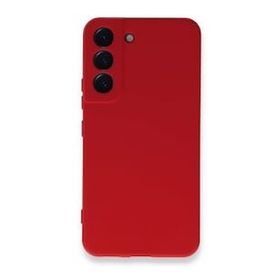 Newface Samsung Galaxy S23 Plus Nano İçi Kadife Silikon Kırmızı Cep Telefonu Kılıfı