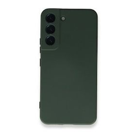 Newface Samsung Galaxy S23 Plus Nano İçi Kadife Silikon Koyu Yeşil Cep Telefonu Kılıfı