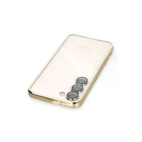 Newface Samsung Galaxy S23 Plus Razer Lensli Silikon - Gold Kılıf