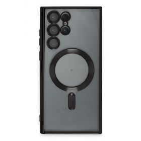 Newface Samsung Galaxy S23 Ultra Kross Magneticsafe Kapak - Siyah Kılıf
