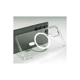 Newface Samsung Galaxy S23 Ultra Magneticsafe Şeffaf Silikon - Şeffaf Kılıf