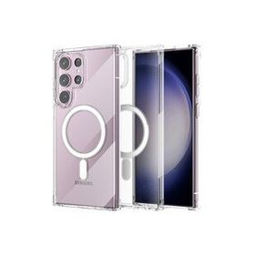 Newface Samsung Galaxy S23 Ultra Magneticsafe Şeffaf Silikon - Şeffaf Kılıf