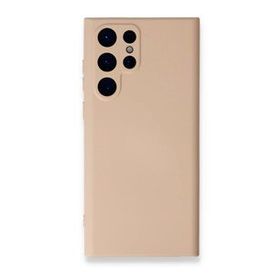 Newface Samsung Galaxy S23 Ultra Nano İçi Kadife Silikon Pudra Cep Telefonu Kılıfı