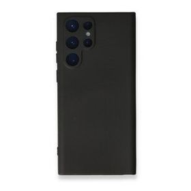 Newface Samsung Galaxy S23 Ultra Nano İçi Kadife Silikon Siyah Cep Telefonu Kılıfı
