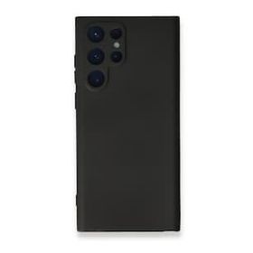 Newface Samsung Galaxy S23 Ultra Nano İçi Kadife Silikon Siyah Cep Telefonu Kılıfı