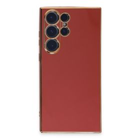 Newface Samsung Galaxy S23 Ultra Volet Silikon - Kırmızı Kılıf