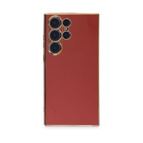 Newface Samsung Galaxy S23 Ultra Volet Silikon - Kırmızı Kılıf
