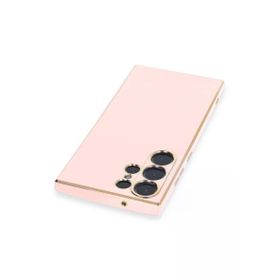 Newface Samsung Galaxy S23 Ultra Volet Silikon - Pembe Kılıf