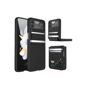 Newface Samsung Galaxy Z Flip 3 Belt Flip Kapak Siyah Cep Telefonu Kılıfı