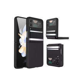 Newface Samsung Galaxy Z Flip 3 Belt Flip Kapak Siyah Cep Telefonu Kılıfı