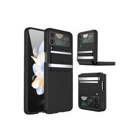 Newface Samsung Galaxy Z Flip 3 Belt Flip Kapak Siyah Cep Telefonu Kılıfı