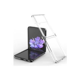 Newface Samsung Galaxy Z Flip 3 Fold TPU Silikon Şeffaf Cep Telefonu Kılıfı