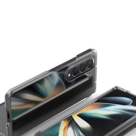 Newface Samsung Galaxy Z Fold 3 Fold TPU Silikon Şeffaf Cep Telefonu Kılıfı