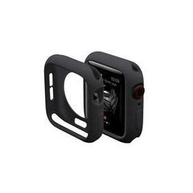 Newface Siyah Apple Watch 44 mm Silikon Alt Kasa